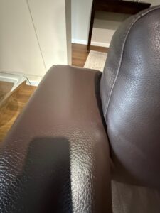 Clean and reconditioned leather furniture